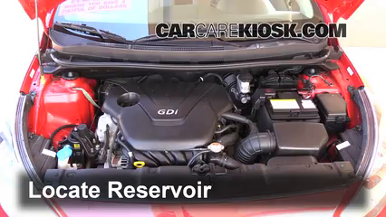 2013 Hyundai Accent GLS 1.6L 4 Cyl. Windshield Washer Fluid Add Fluid